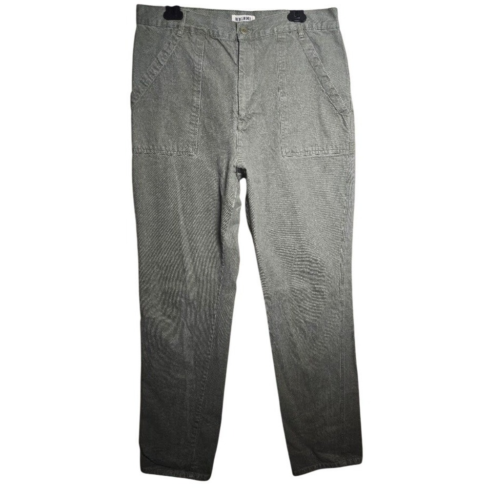 Djerf Avenue Utility pants womens 33x36 Olive Green Organic cotton Minimalist713